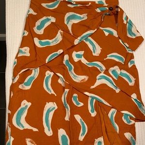 Midi Printed Skirt